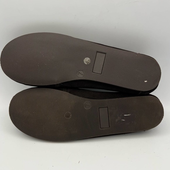 Decree Womens Leather Moccasins size 7M Dark Brown Fringe Contrasting Stitching - Picture 8 of 10